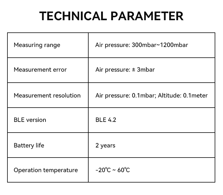 [HOT] Bluetooth Air pressure Altitude Sensor