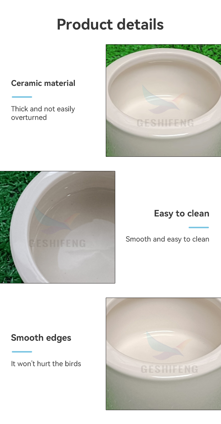Ceramic bird feeding bowl(陶瓷碗)