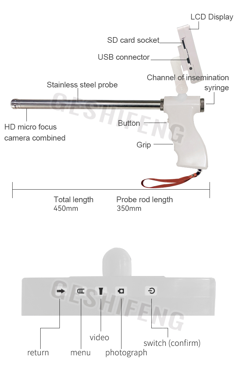 Artificial insemination gun for cattle(牛用人工授精枪)