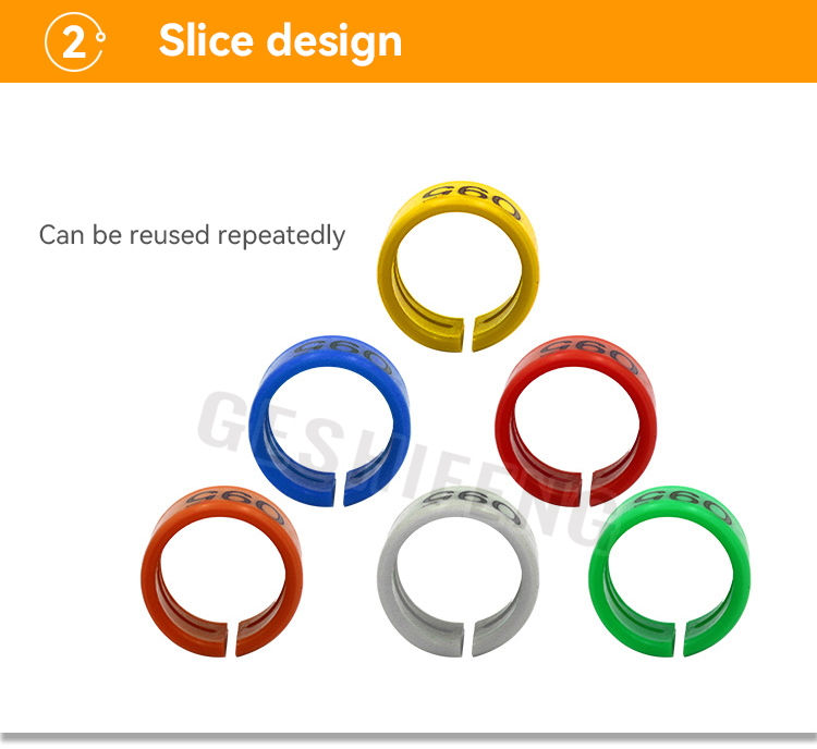 Plastic chicken ring(切片式鸡脚环)