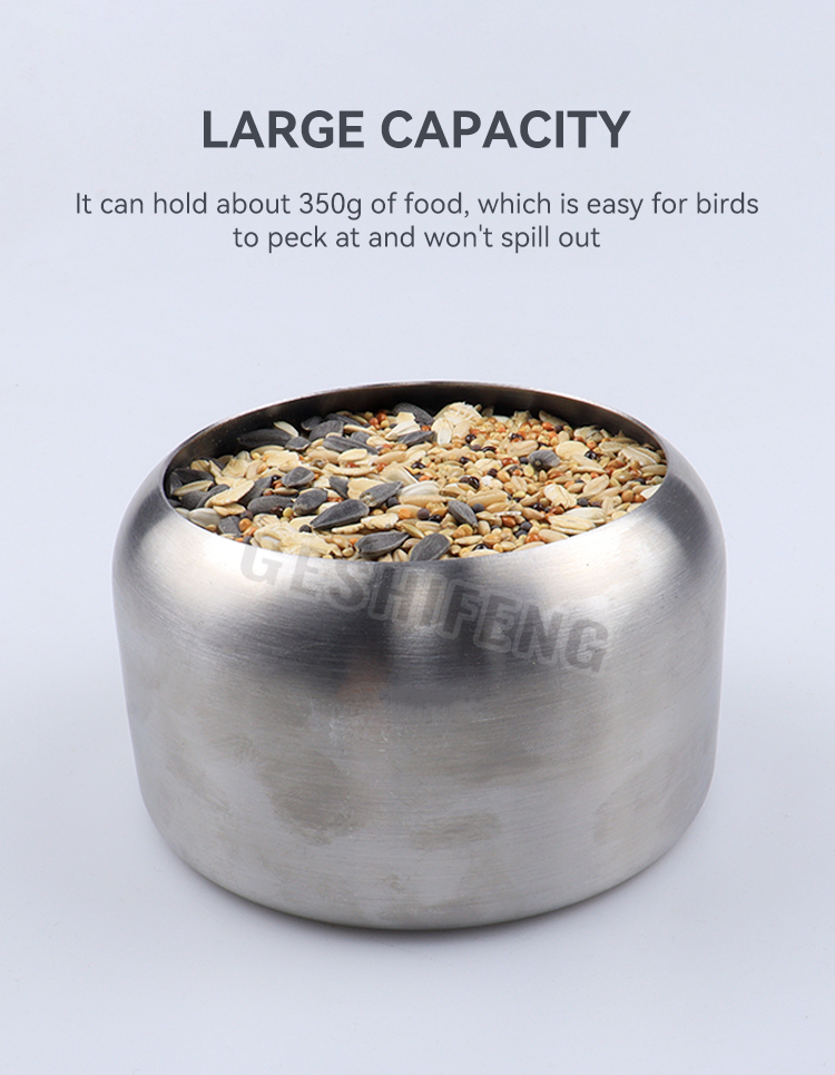 Stainless steel bird feeding bowl(不锈钢喂食器)