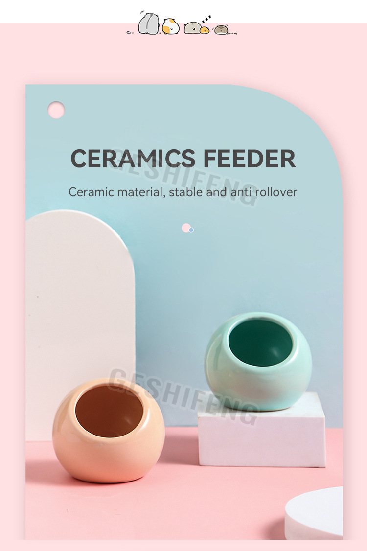 Ceramic bird feeding cup(陶瓷鸟食盒)