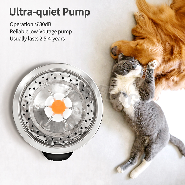 Pet waterer fountain(不锈钢宠物智能喂水器)